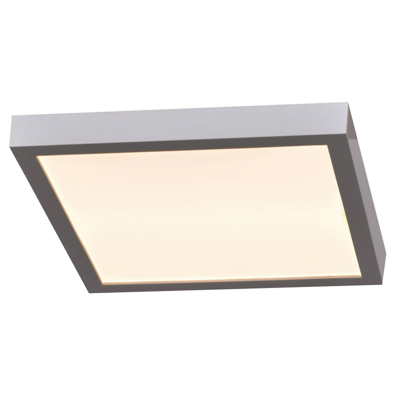 Ulko Square LED Outdoor Flush Mount in Silver