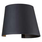 Square LED Outdoor Wall Washer in Black