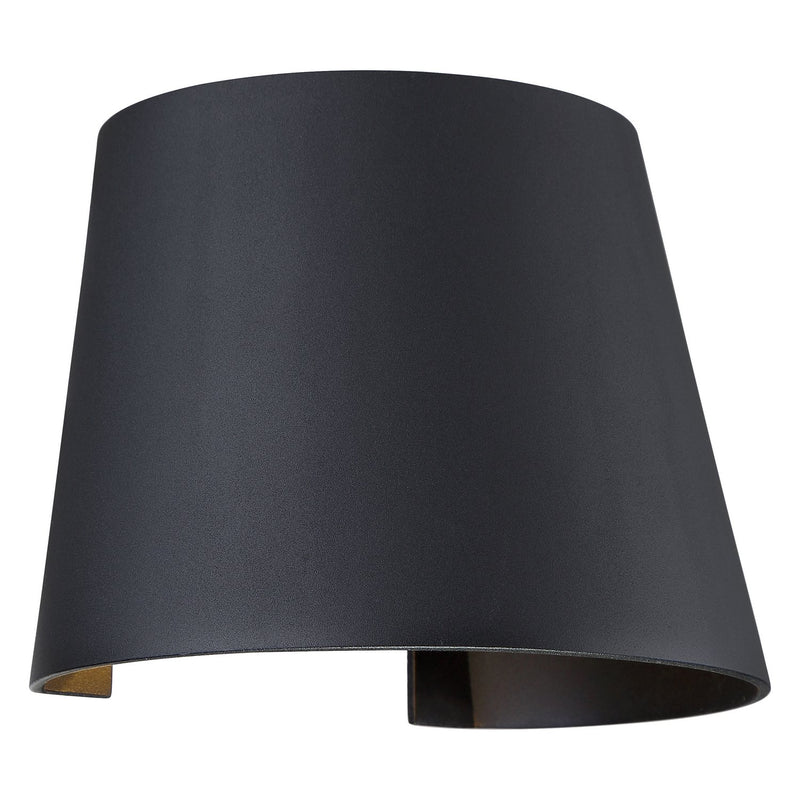 Square LED Outdoor Wall Washer in Black
