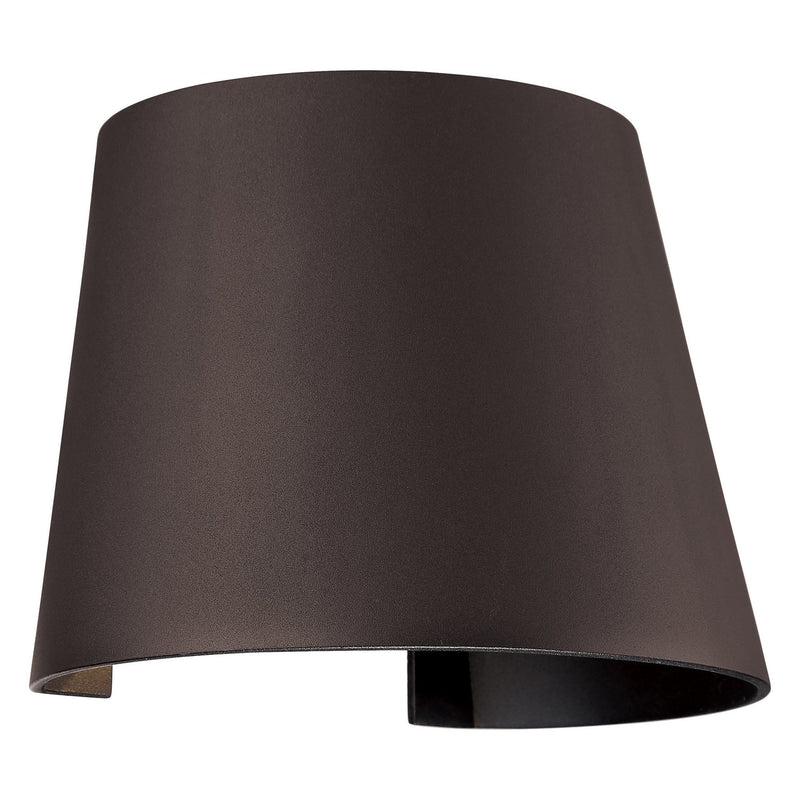 Square LED Outdoor Wall Washer in Bronze