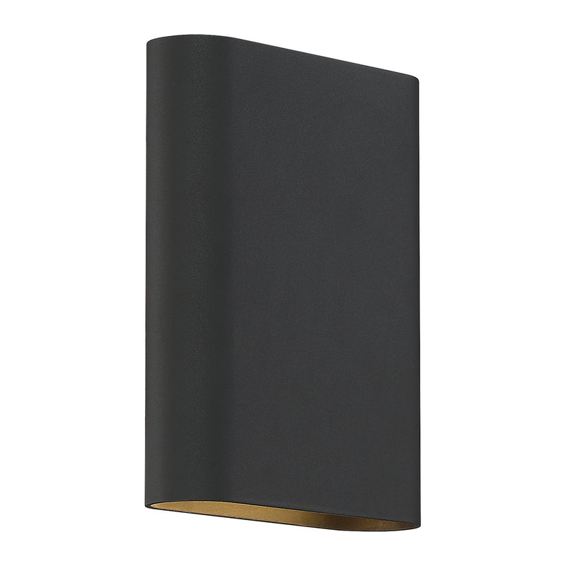 Lux 8" LED Outdoor Wall Sconce in Black