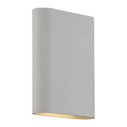 Lux 8" LED Outdoor Wall Sconce in Satin