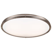 Solero Oval LED Flush Mount in Brushed Steel