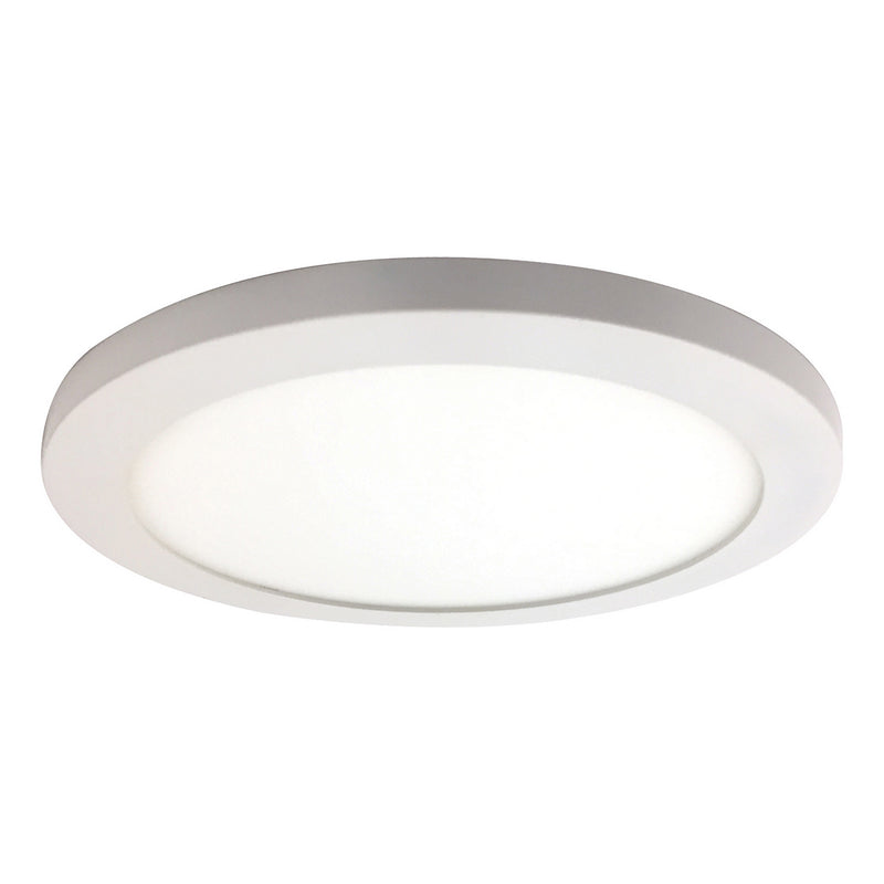 Disc (s) LED Round Flush Mount in White Finish