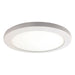 Disc (s) LED Round Flush Mount in White Finish