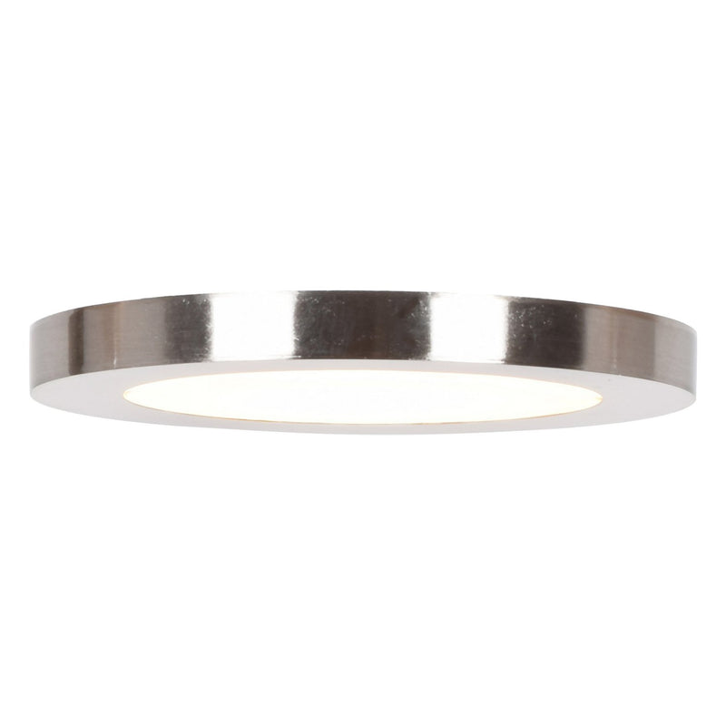 Disc 7.5" LED Flush Mount in Brushed Steel