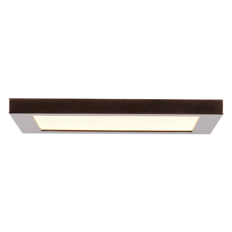 Boxer (s) LED Square Flush Mount in Bronze Finish