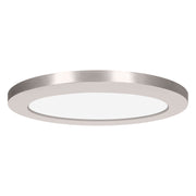 ModPLUS (s) LED Round Flush Mount in Brushed Steel Finish