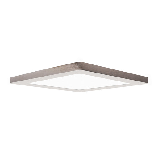 ModPLUS (l) LED Square Flush Mount in Brushed Steel Finish