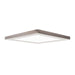 ModPLUS (l) LED Square Flush Mount in Brushed Steel Finish