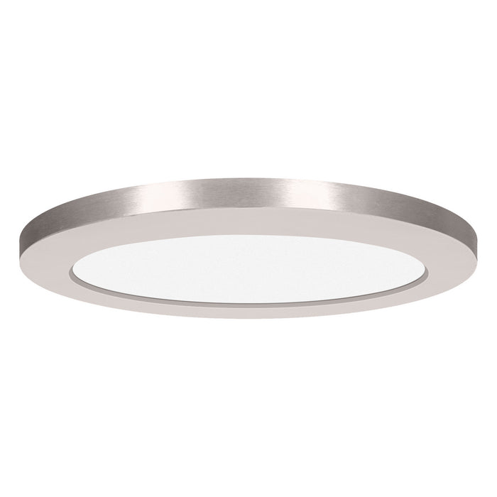 ModPLUS (m) 120-277v LED Round Flush Mount in Brushed Steel Finish