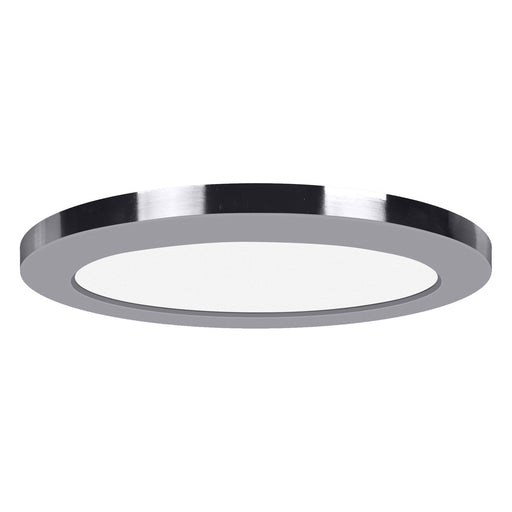 ModPLUS (m) 120-277v LED Round Flush Mount in Chrome Finish