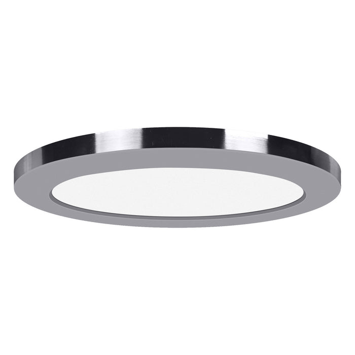 ModPLUS (m) 120-277v LED Round Flush Mount in Chrome Finish