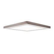 ModPLUS (m) 120-277v LED Square Flush Mount in Brushed Steel Finish