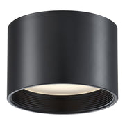 Reel Large LED Flush Mount in Black