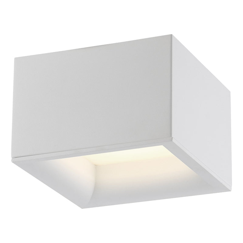 Bloc LED Flush Mount in White