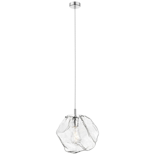Boulder 12" LED Pendant in Mirrored Stainless Steel