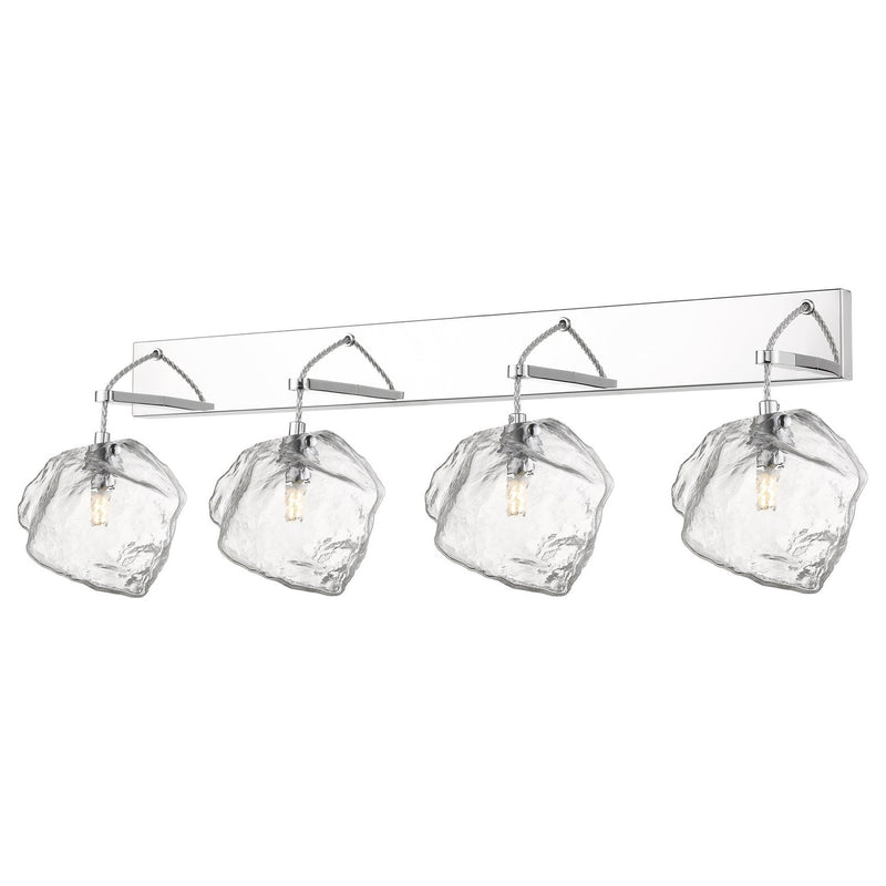 Boulder 4-Light LED Bath Vanity Light in Mirrored Stainless Steel
