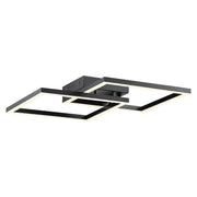 Squared 18" LED Flush Mount in Black
