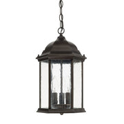 Main Street 3-Light Outdoor Lantern Pendant in Old Bronze