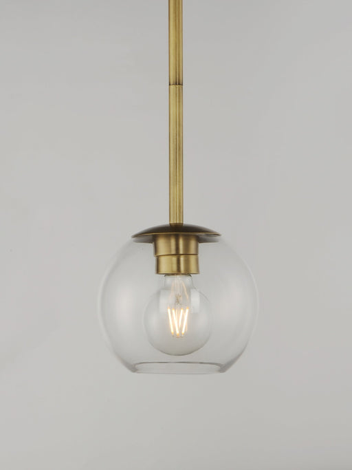 Branch 1 Light Mini Pendant in Natural Aged Brass