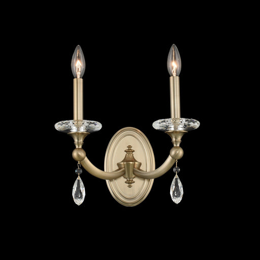 Floridia 2-Light Wall Sconce in Matte Brushed Champagne Gold