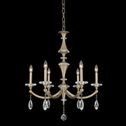 Floridia 6-Light Chandelier in Matte Brushed Champagne Gold