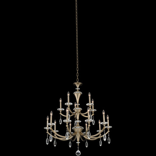 Floridia 15-Light Chandelier in Matte Brushed Champagne Gold