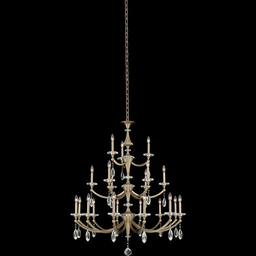 Floridia 21-Light Chandelier in Matte Brushed Champagne Gold