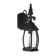 French Country Small Outdoor Wall Lantern in Black