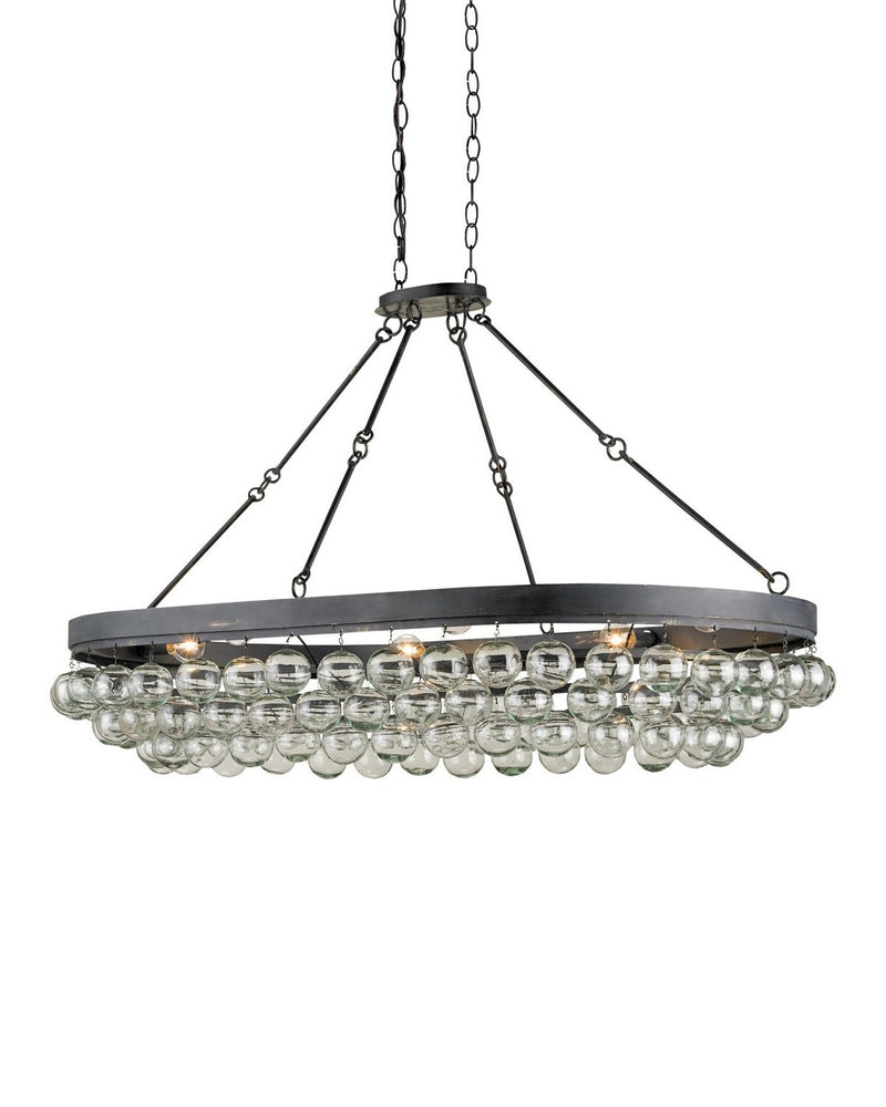 Balthazar 6-Light Pendant in French Black/Clear