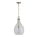 Rabun 1-Light Pendant in Brushed Nickel - Lamps Expo