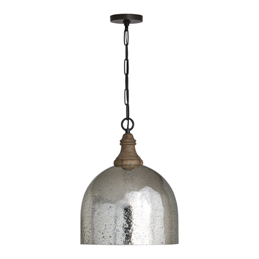Inglewood 1-Light Pendant in Grey Wash and Dark Pewter - Lamps Expo