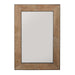 Mirror Mirror in Natural Rough Sawn Wood with Zinc Metal - Lamps Expo