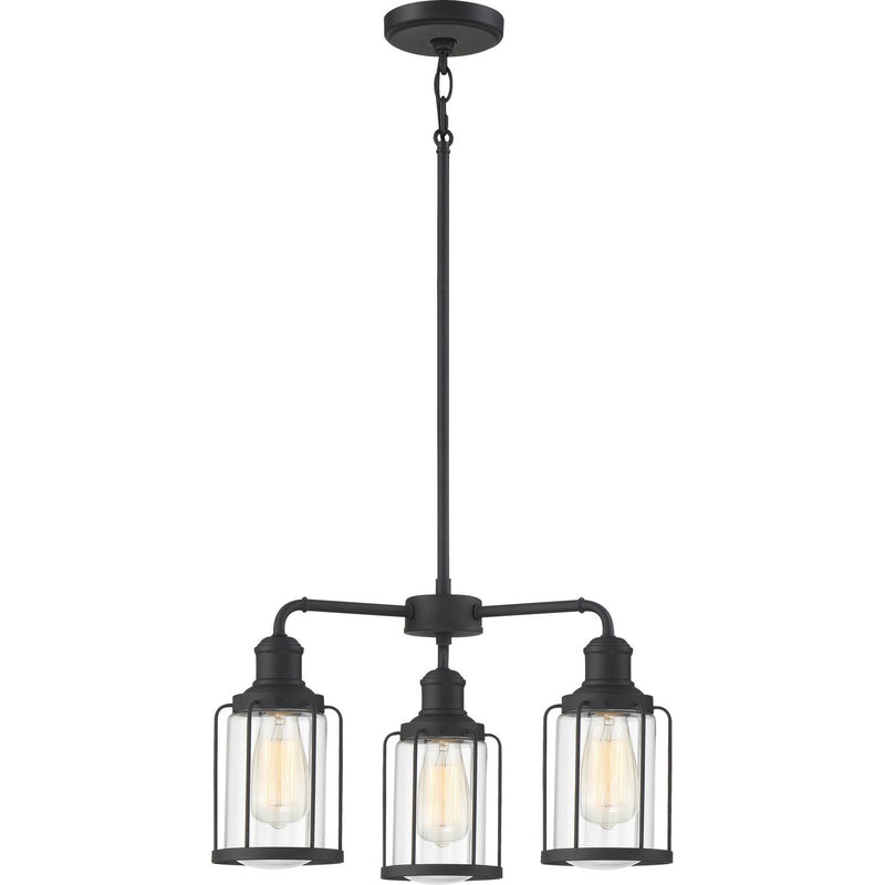 Ludlow 3-Light Chandelier in Earth Black