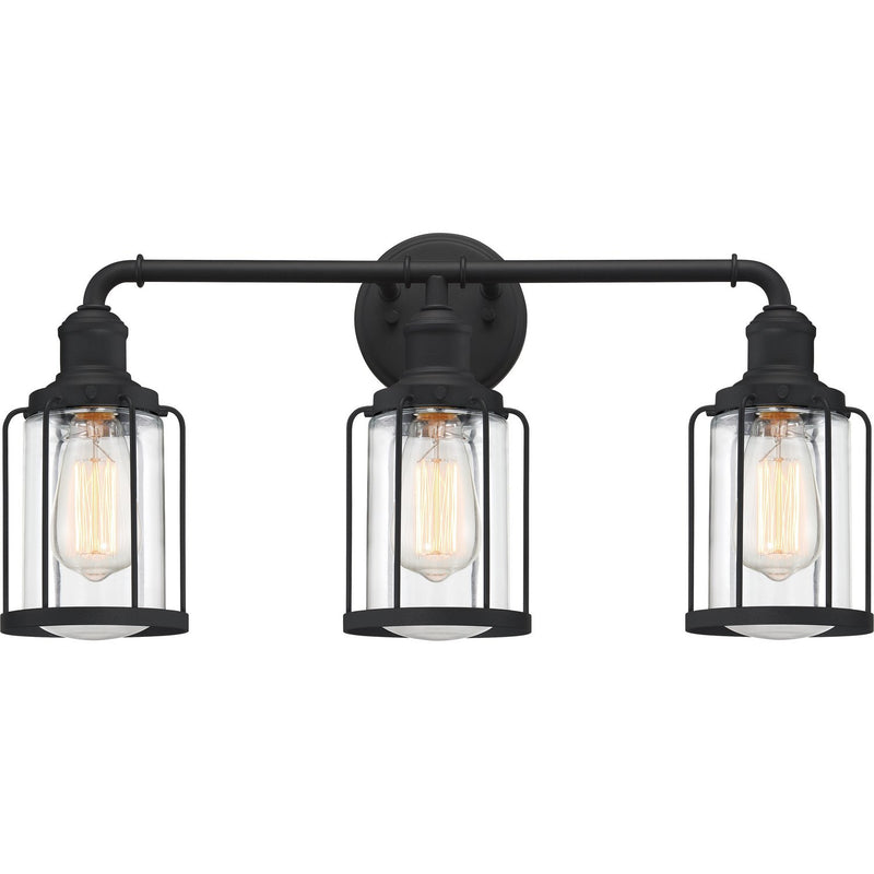 Ludlow 3-Light Bath Vanity Light in Earth Black