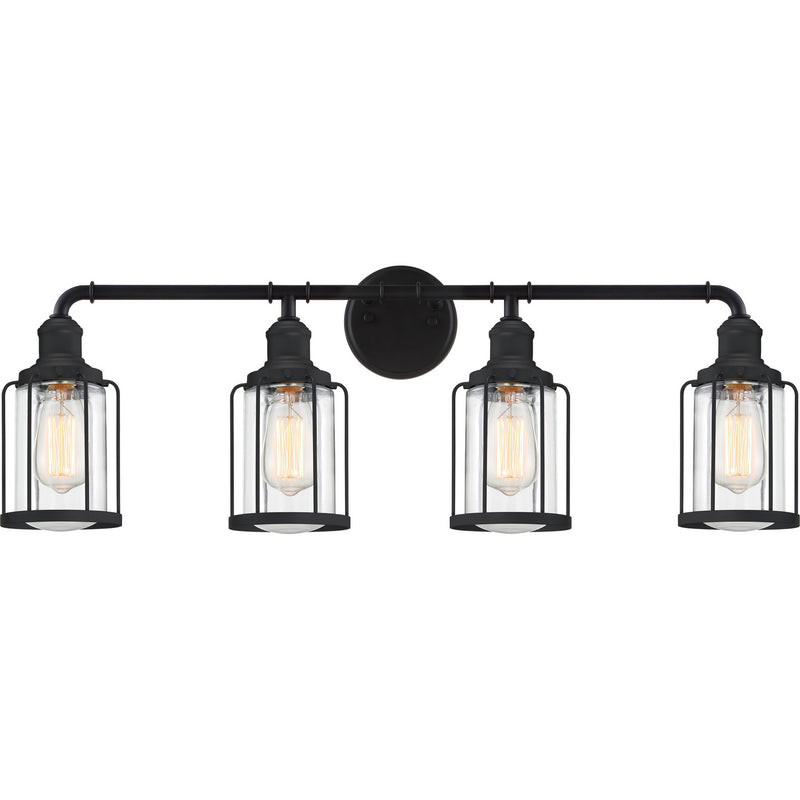 Ludlow 4-Light Bath Vanity in Earth Black - Lamps Expo