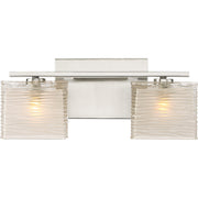 Westcap 2-Light Bath Vanity Light in Brushed Nickel
