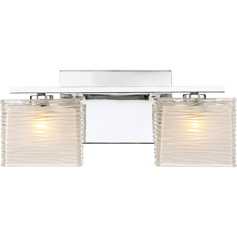 Westcap 2-Light Bath Vanity Light in Polished Chrome