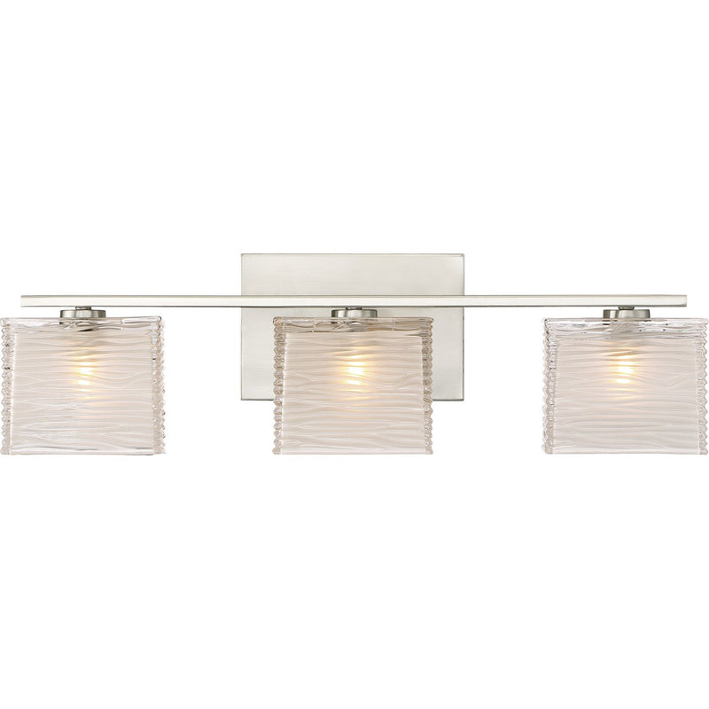 Westcap 3-Light Bath Vanity Light in Brushed Nickel