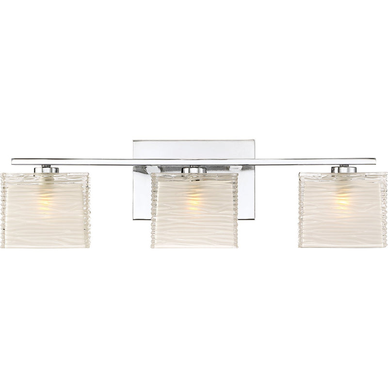 Westcap 3-Light Bath Vanity Light in Polished Chrome