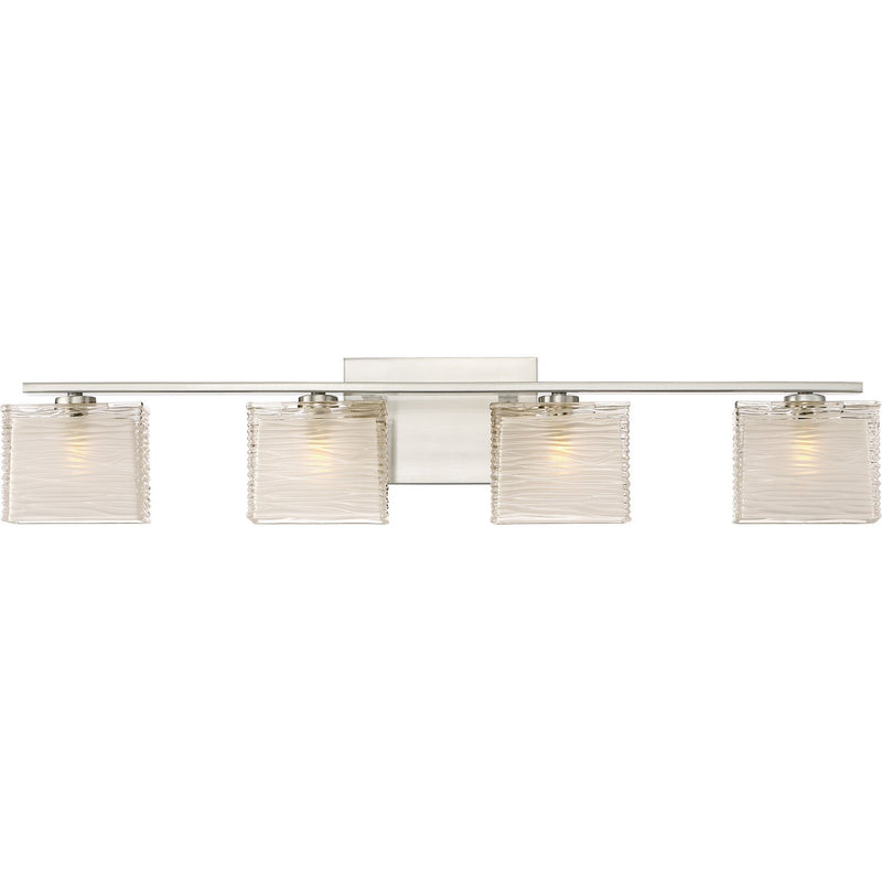 Westcap 4-Light Bath Vanity Light in Brushed Nickel