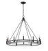 Dennison 12 Light Chandelier in Matte Black