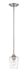Joliet 1 Light Mini Pendant in Brushed Nickel with Clear Glass Shade