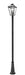 Talbot 3 Light Outdoor Post Mounted Fixture in Black with Clear Beveled Glass Shade