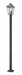 Talbot 3 Light Outdoor Post Mounted Fixture in Black with Clear Beveled Glass Shade