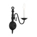 Williamsburg One Light Wall Sconce in Black