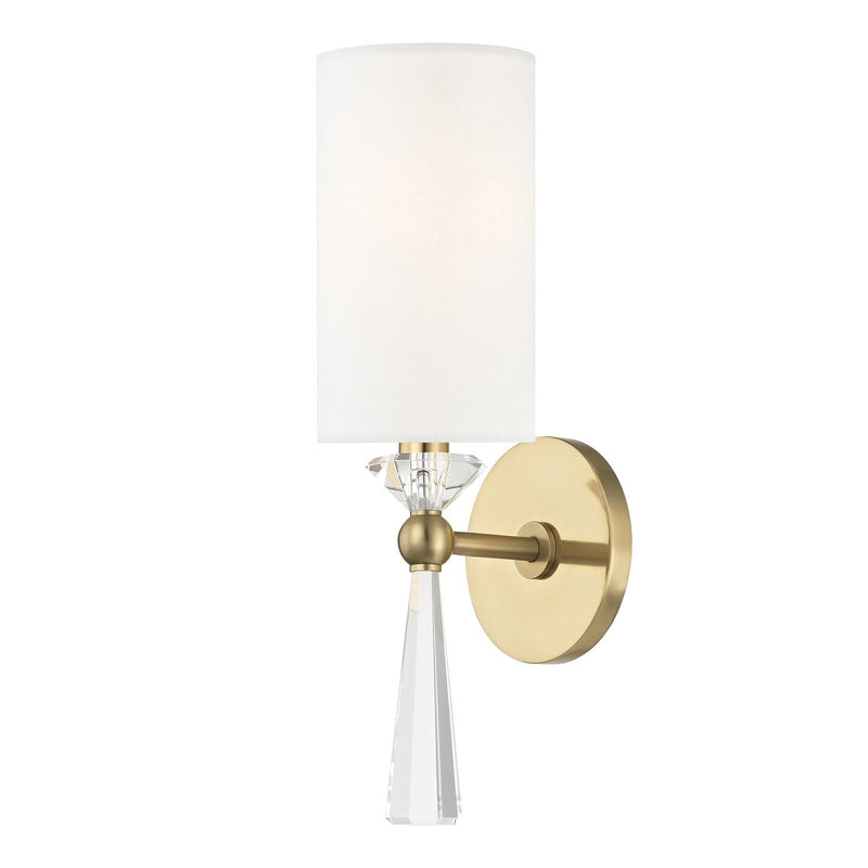 Birch Wall Sconce in Aged Brass