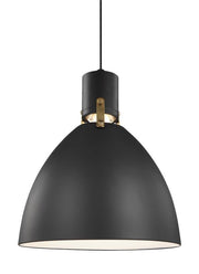 Brynne Medium Pendant in Matte Black