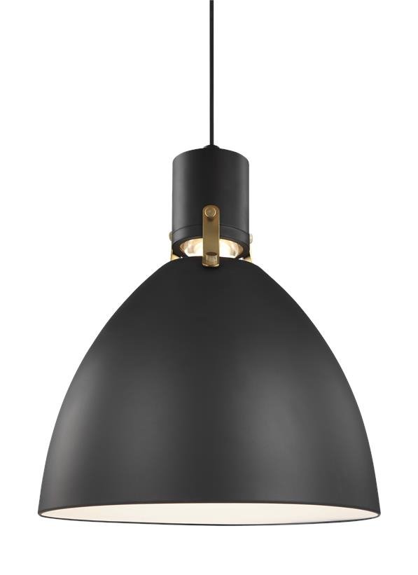 Brynne Medium Pendant in Matte Black